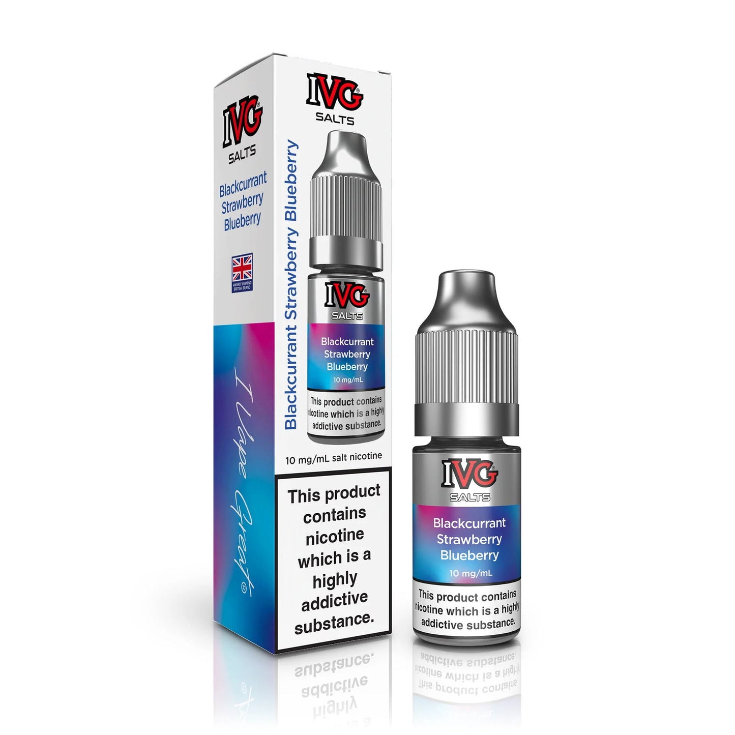 Blackcurrant Strawberry Blueberry Nic Salt E-Liquid by IVG - Shop Vapour