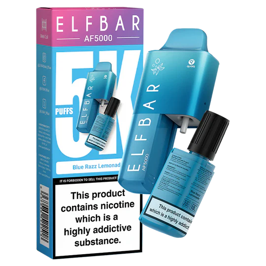 Blue Razz Lemonade Elf Bar AF5000 Disposable Vape - Shop Vapour