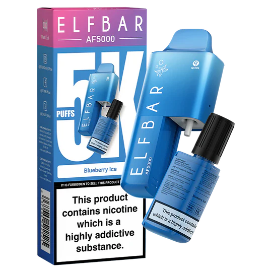 Blueberry Ice Elf Bar AF5000 Disposable Vape - Shop Vapour