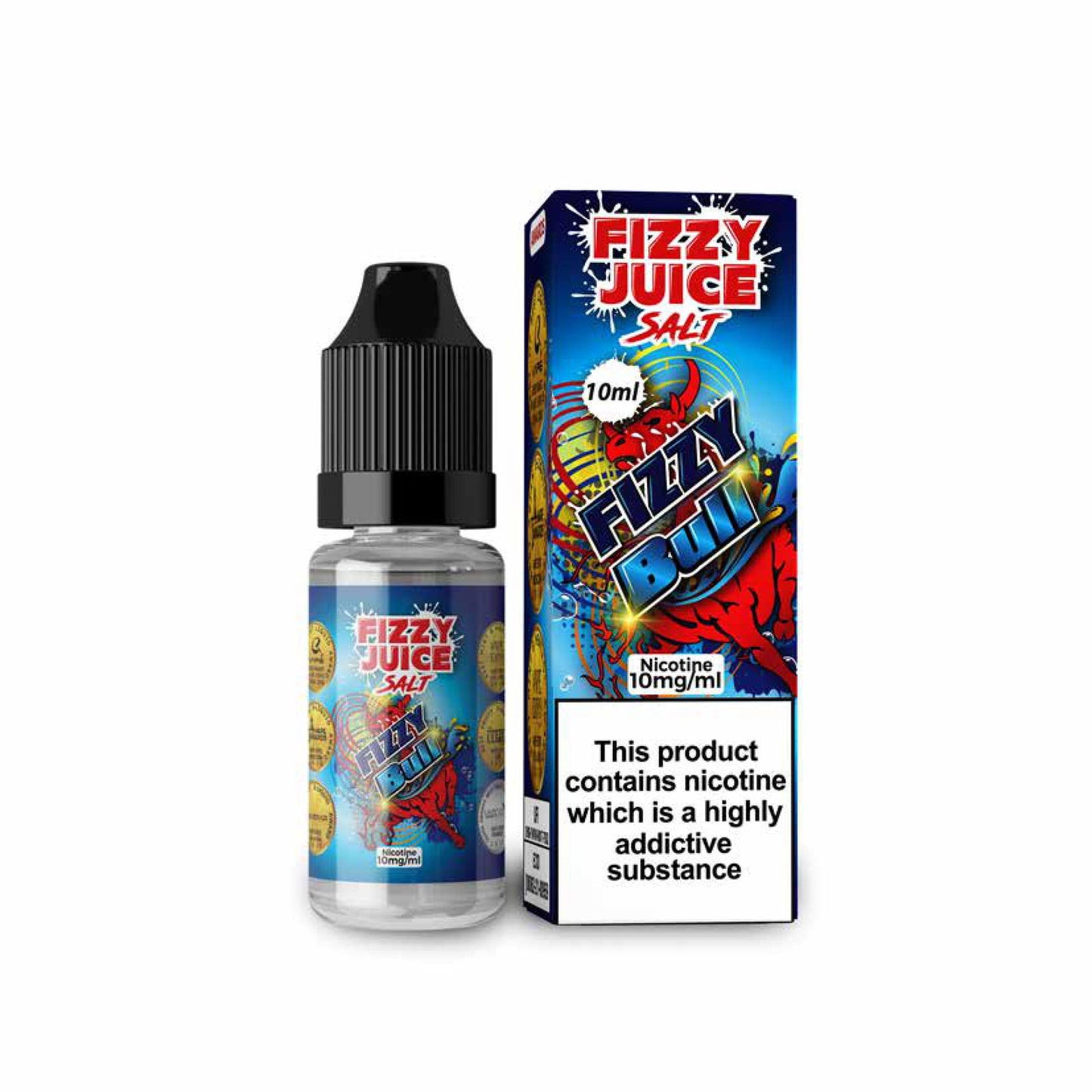 Bull Nic Salt E-Liquid by Fizzy Juice - Shop Vapour
