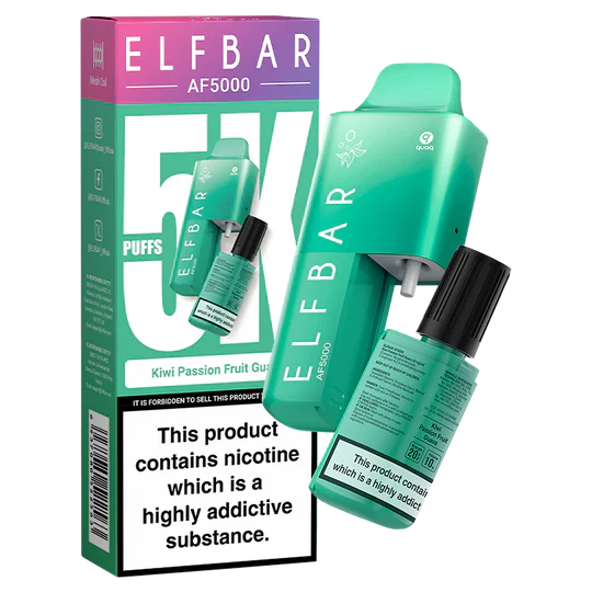 Kiwi Passionfruit Guava Elf Bar AF5000 Disposable Vape - Shop Vapour