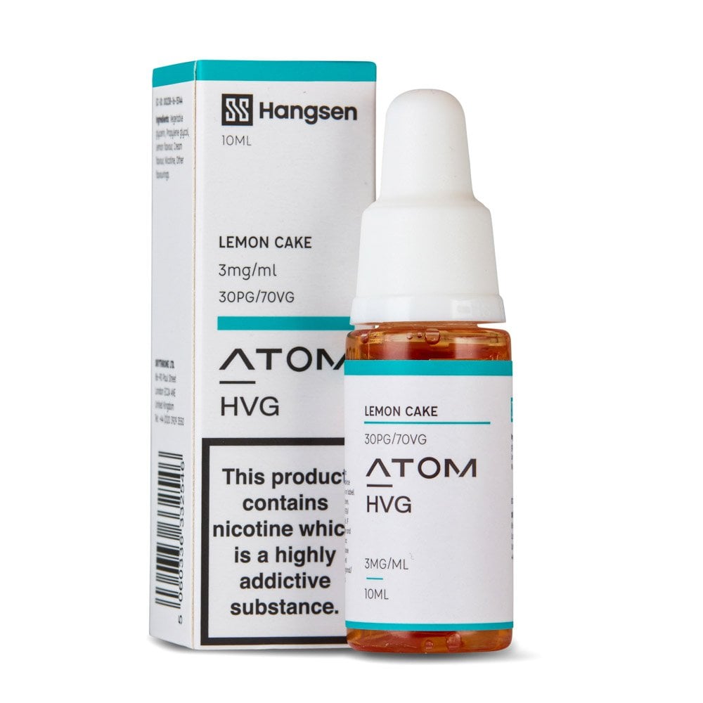Lemon Cake Nic Salt E-Liquid by Hangsen Atom - Shop Vapour