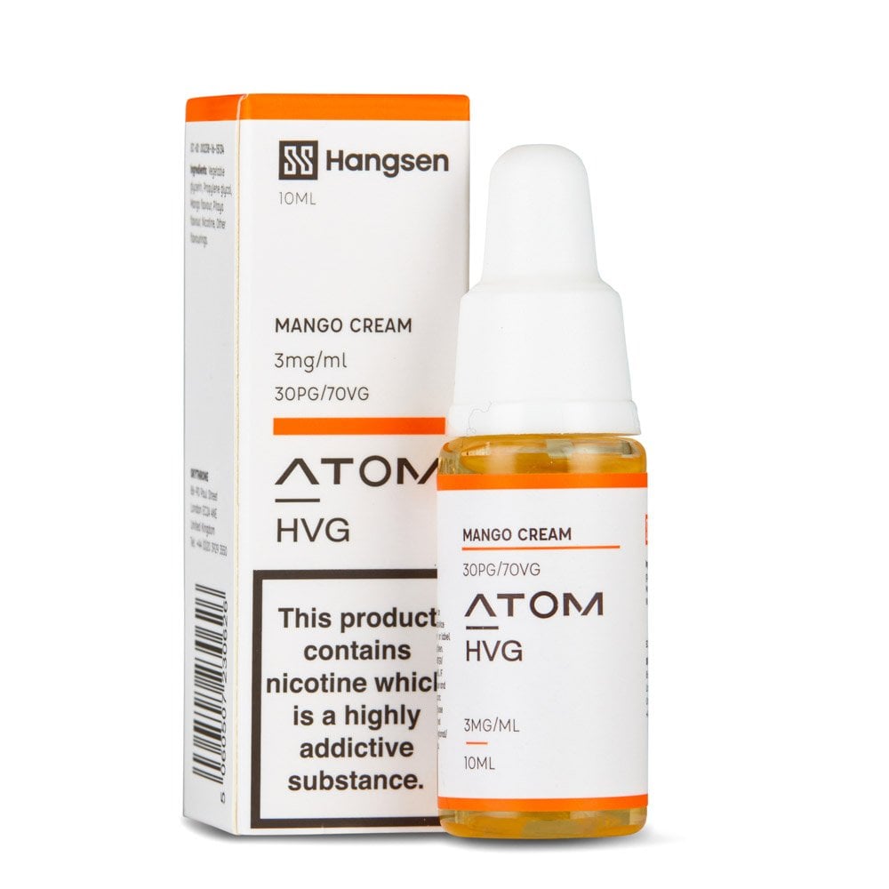 Mango Cream Nic Salt E-Liquid by Hangsen Atom - Shop Vapour