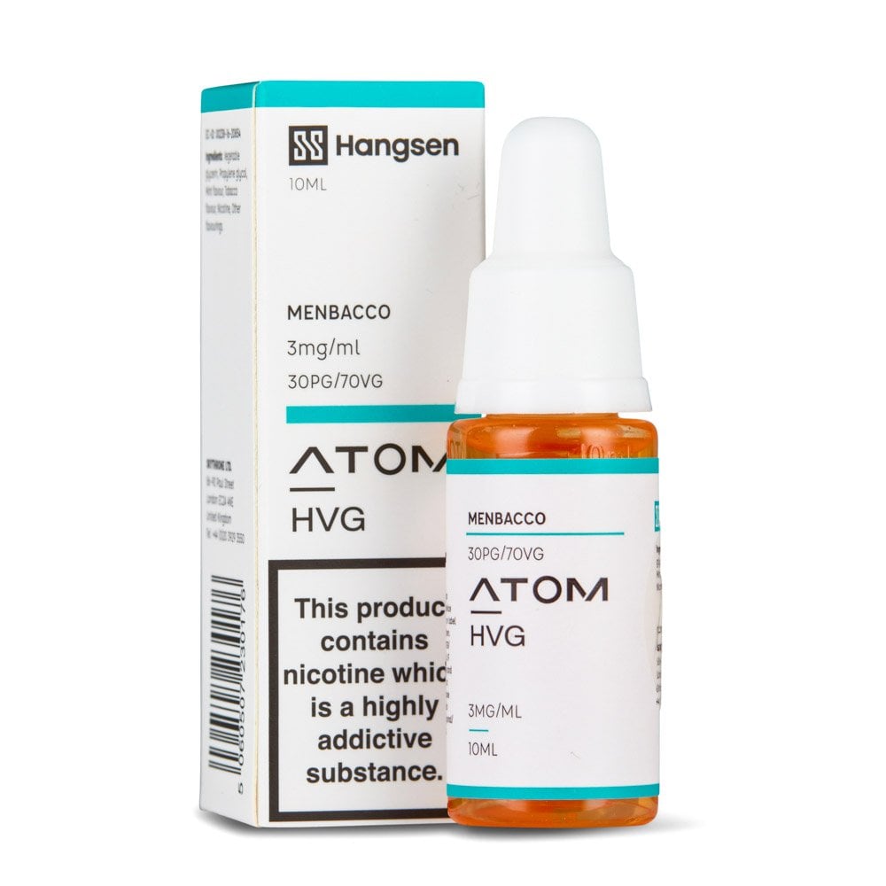 Menbacco Nic Salt E-Liquid by Hangsen Atom - Shop Vapour