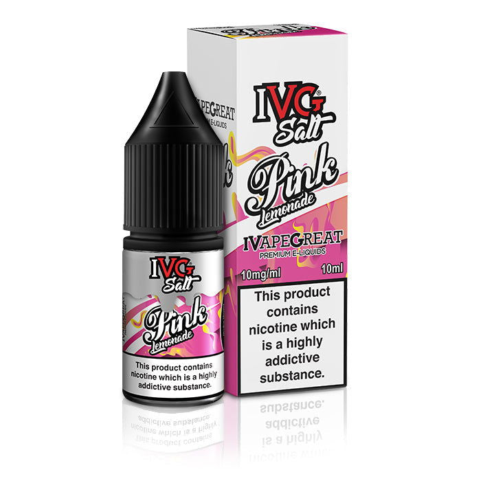Pink Lemonade Nic Salt E-Liquid by IVG Salts - Shop Vapour