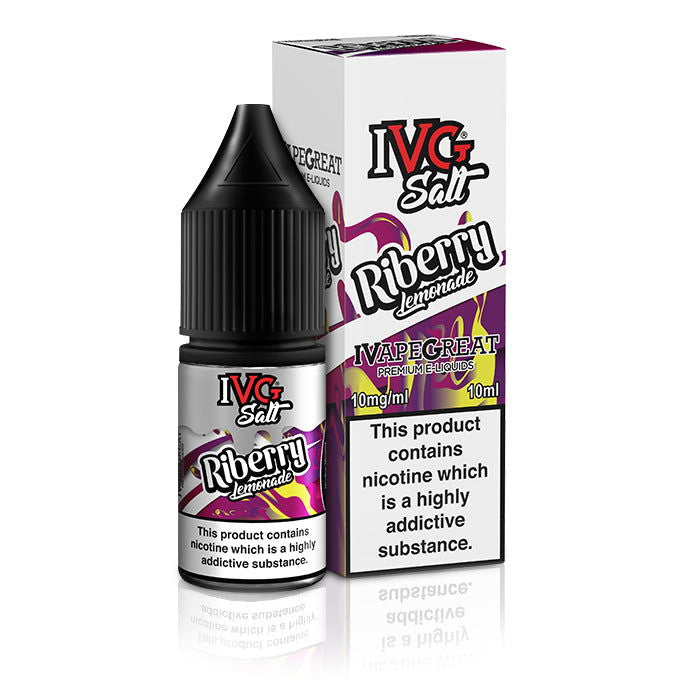 Riberry Lemonade Nic Salt E-Liquid by IVG Salts - Shop Vapour