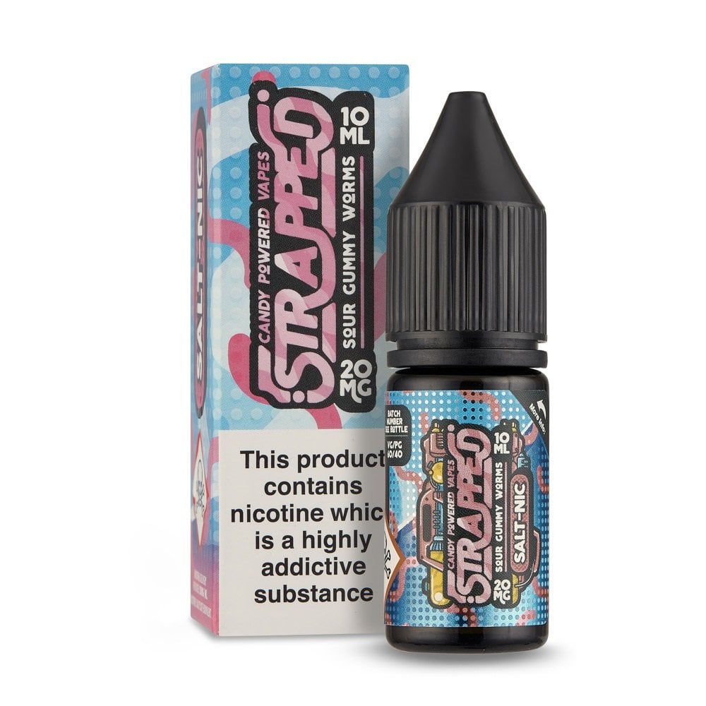 Sour Gummy Worms Nic Salt E-Liquid by Strapped - Shop Vapour