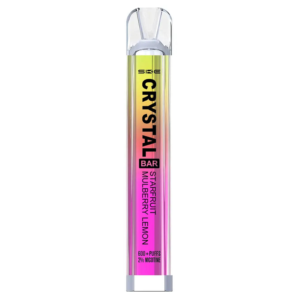 Starfruit Mulberry Lemon SKE Crystal Bar 600 Disposable Vape - Shop Vapour