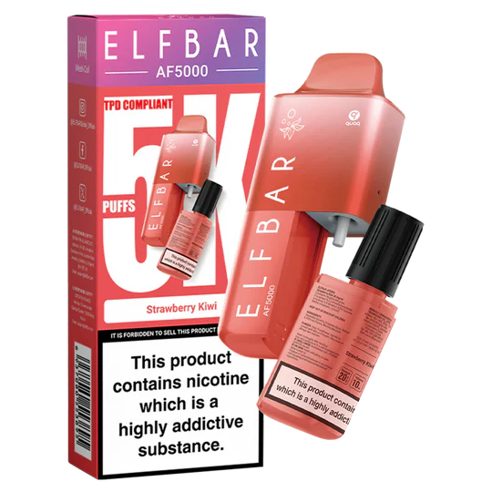 Strawberry Kiwi Elf Bar AF5000 Disposable Vape - Shop Vapour