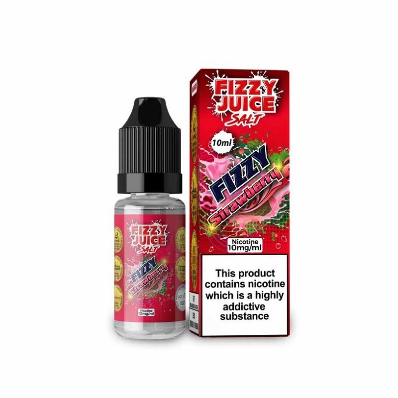 Strawberry Nic Salt E-Liquid by Fizzy Juice - Shop Vapour