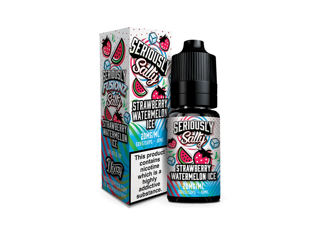 Strawberry Watermelon Ice Nic Salt E-liquid by Seriously Salty - Shop Vapour