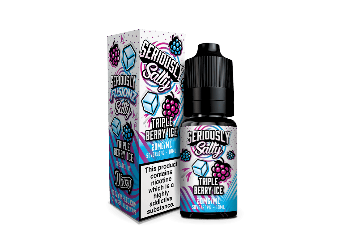 Triple Berry Ice Nic Salt E-liquid by Seriously Salty - Shop Vapour