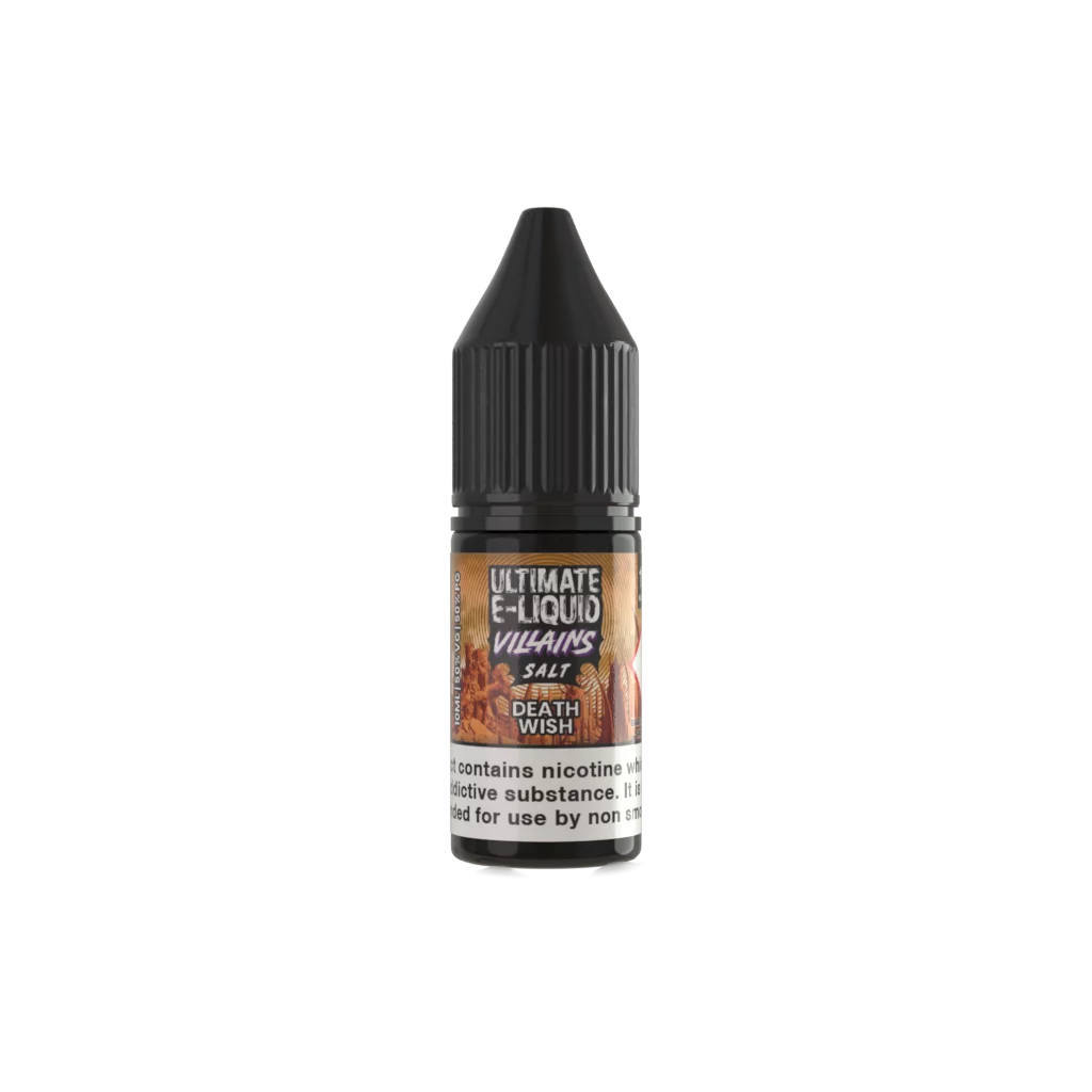 Villains Death Wish Salt E-liquid by Ultimate Juice - Shop Vapour
