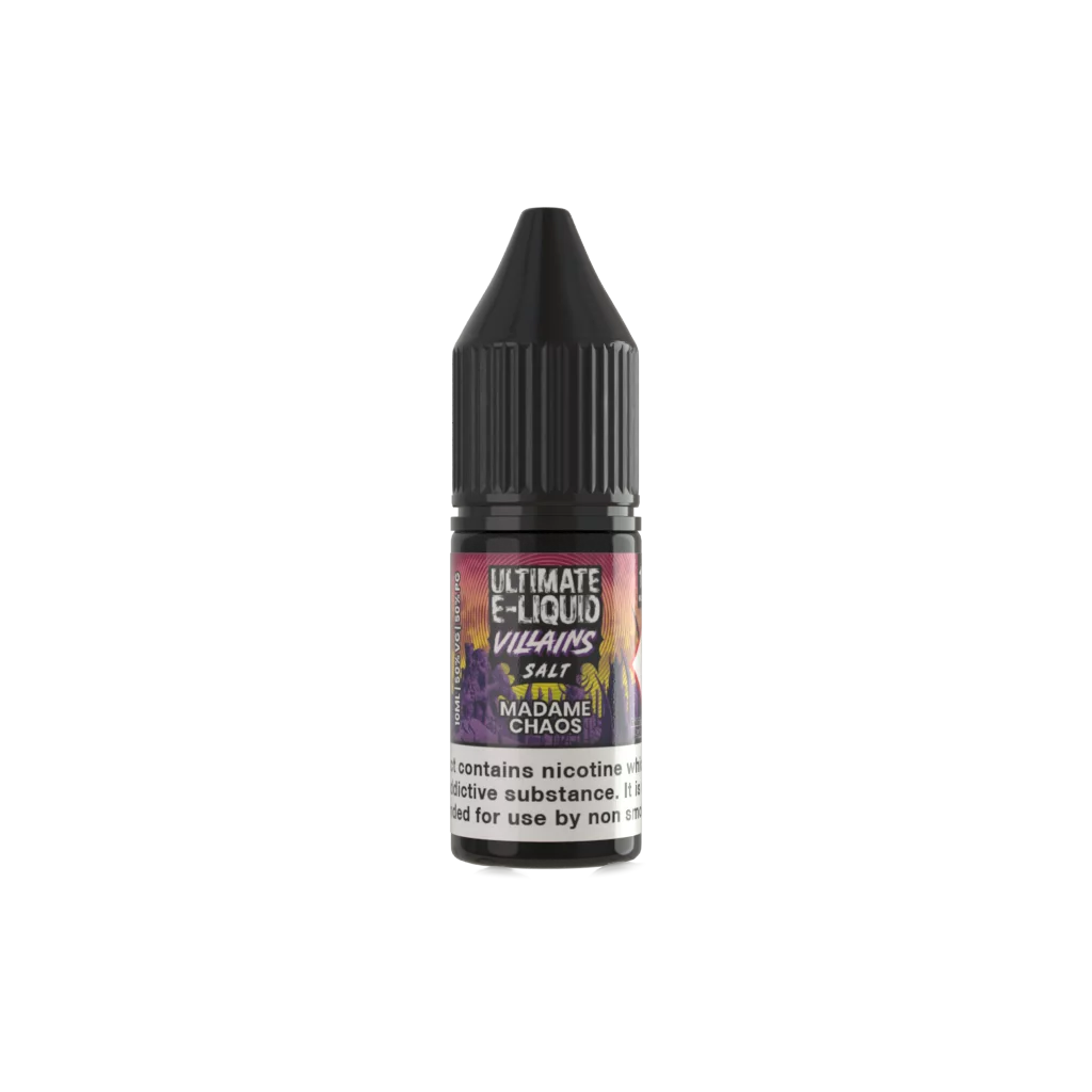 Villains Madame Chaos Nic Salt E-liquid by Ultimate Juice - Shop Vapour
