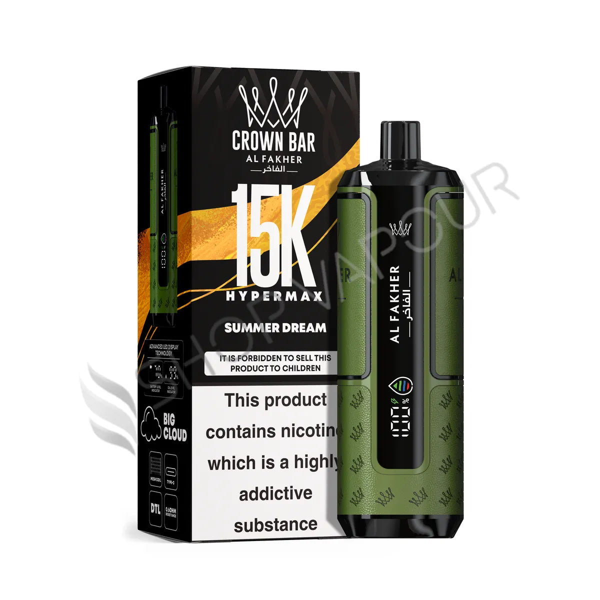 Al Fakher Crown Bar 15k Hyper Max Disposable Vape - Summer Dream