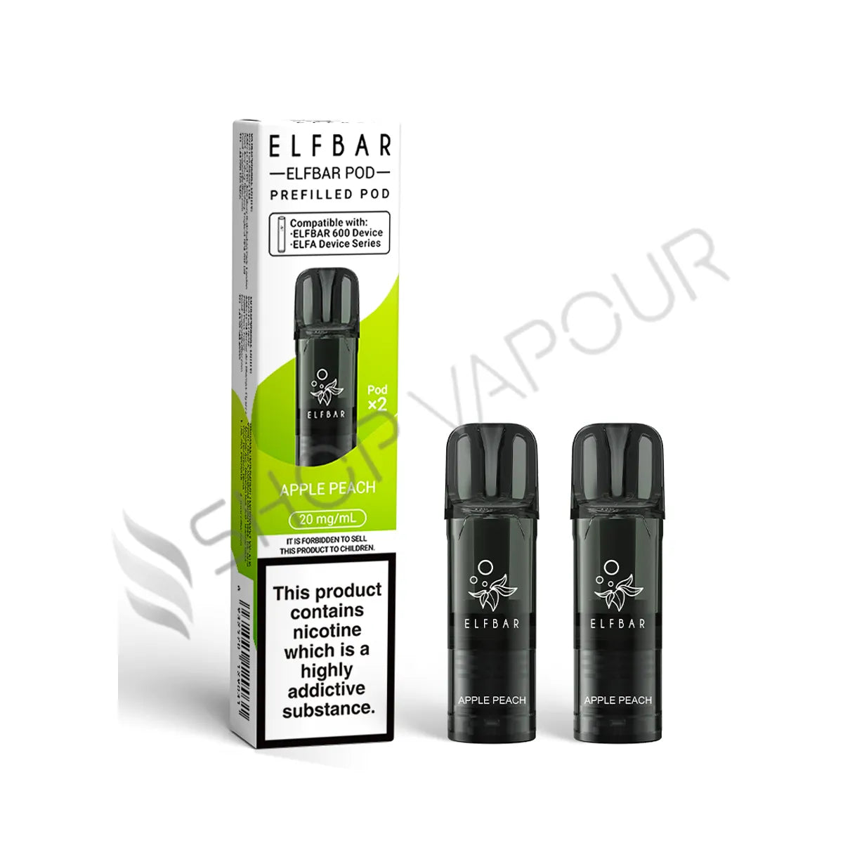 Apple Peach 600 Prefilled Pods by Elf Bar