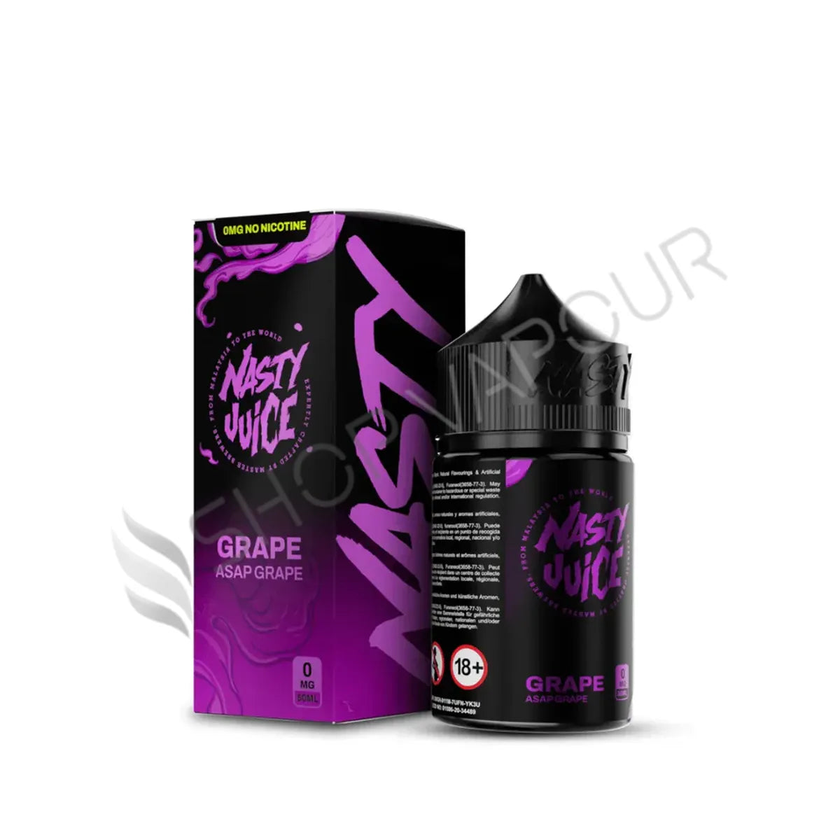 Asap Grape 50ml Shortfill E-Liquid by Nasty Juice