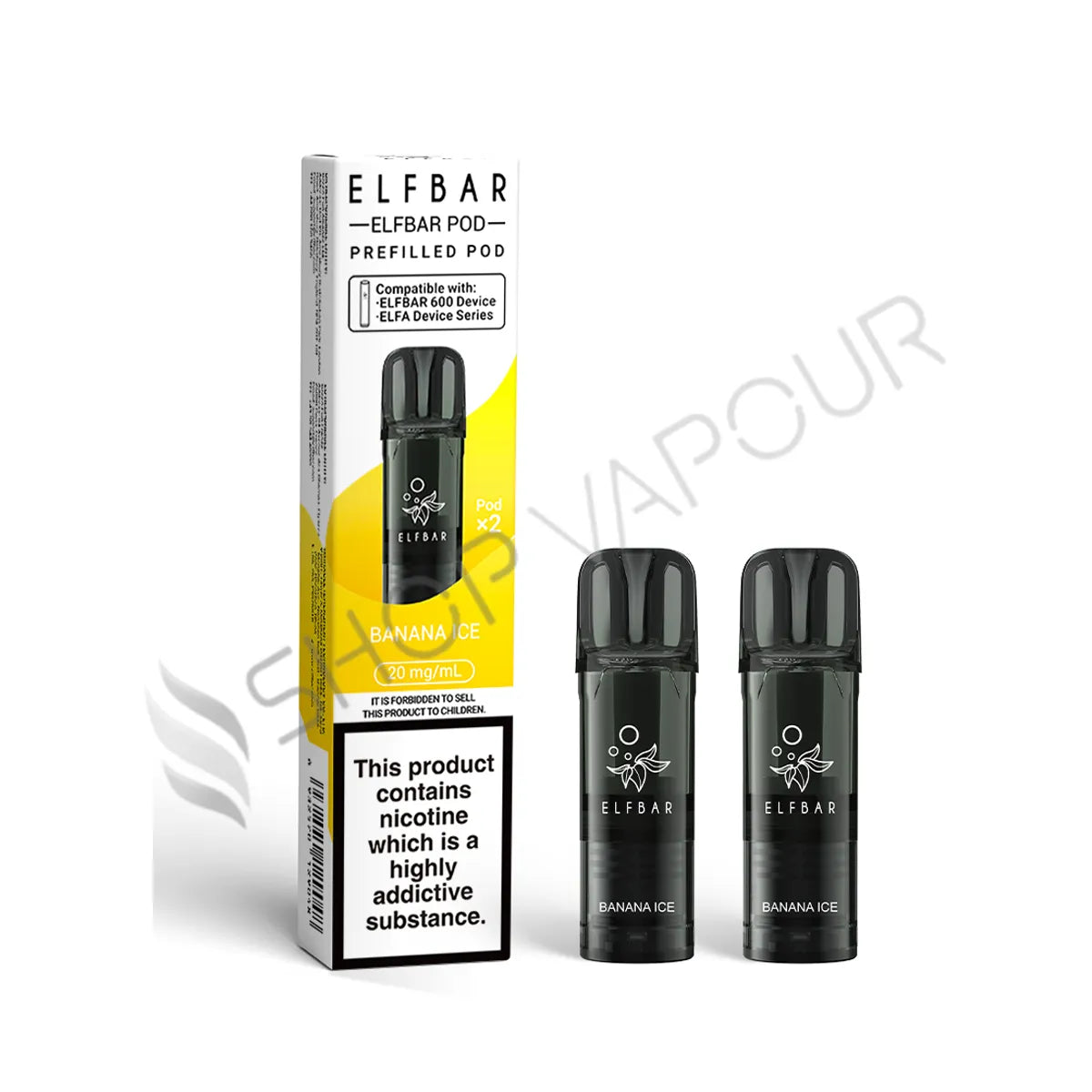 Banana Ice 600 Prefilled Pods by Elf Bar