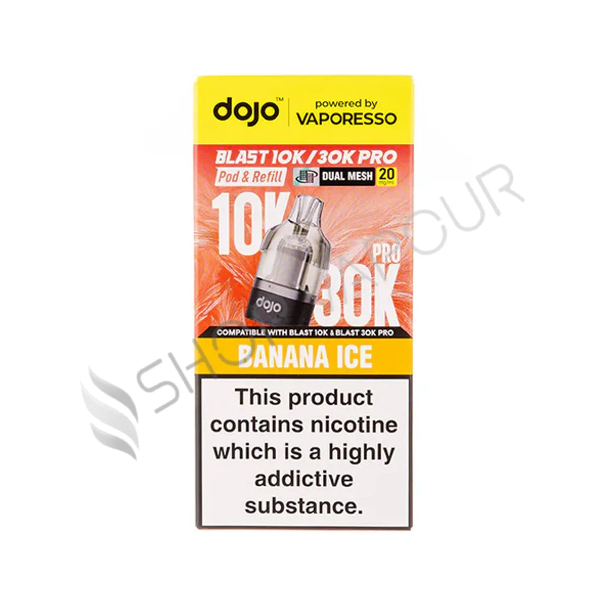 Banana Ice Dojo Blast 30K Pro Prefilled Pod & Refill by Vaporesso