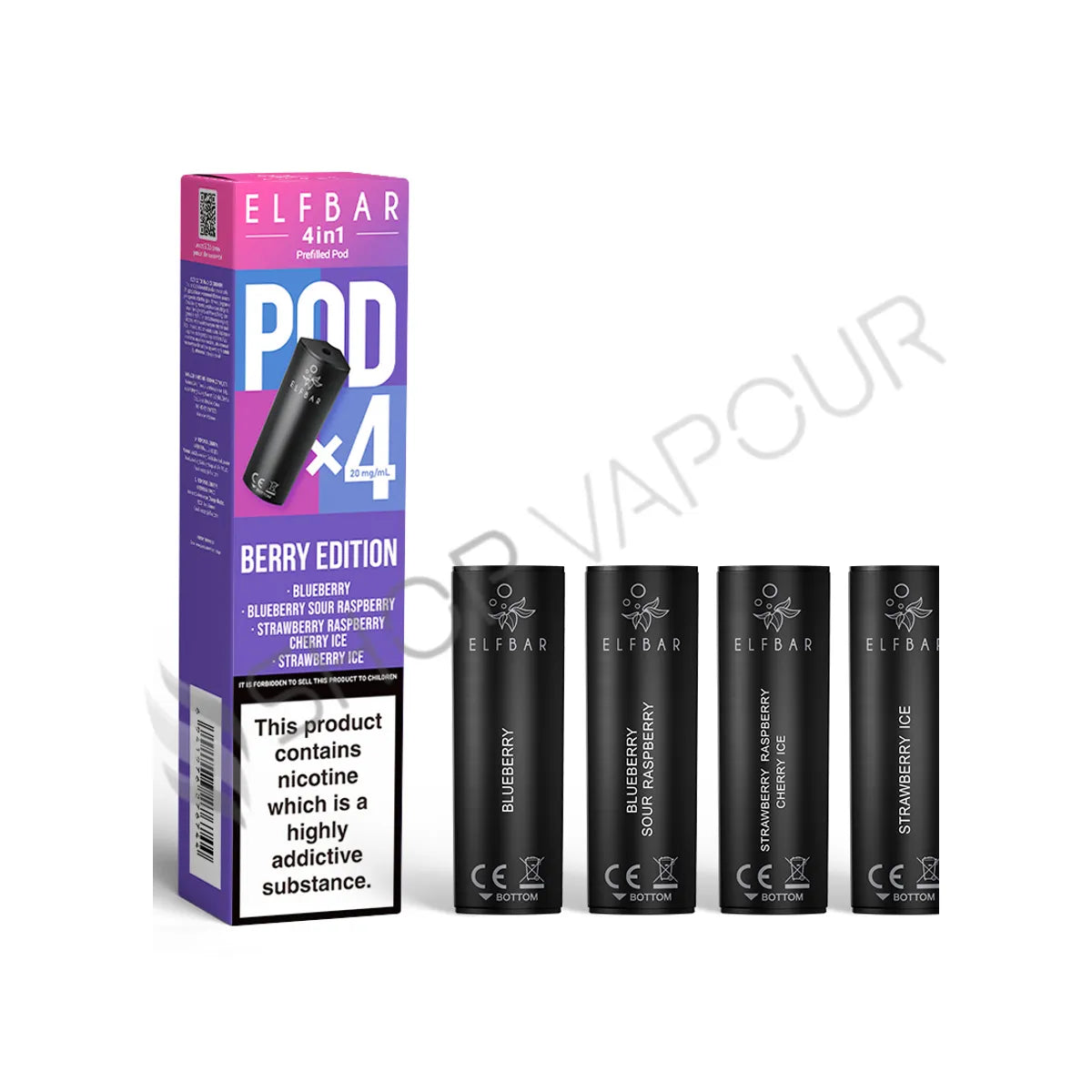 Berry Edition 4 in 1 Prefilled Pods by Elf Bar