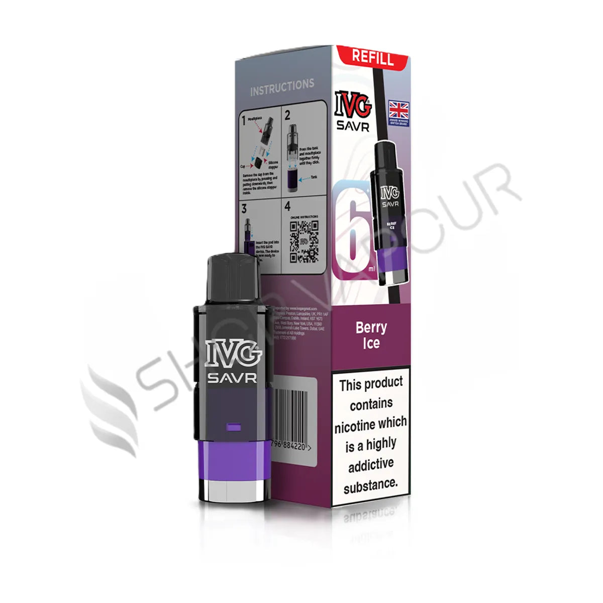 Berry Ice SAVR Prefilled Pod & Refill by IVG