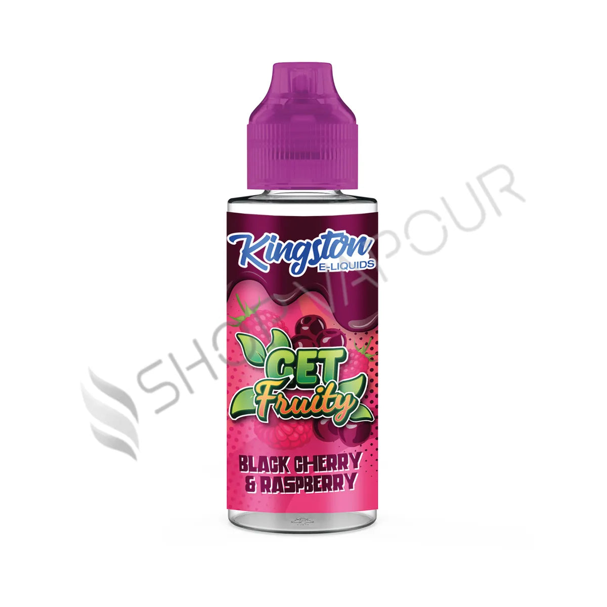Black Cherry & Raspberry 100ml Shortfill E-Liquid by Kingston Get Fruity