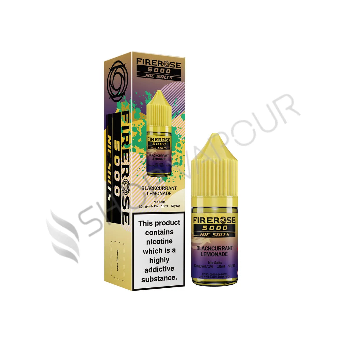 Blackcurrant Lemonade Nic Salt E-Liquid by Elux Firerose 5000