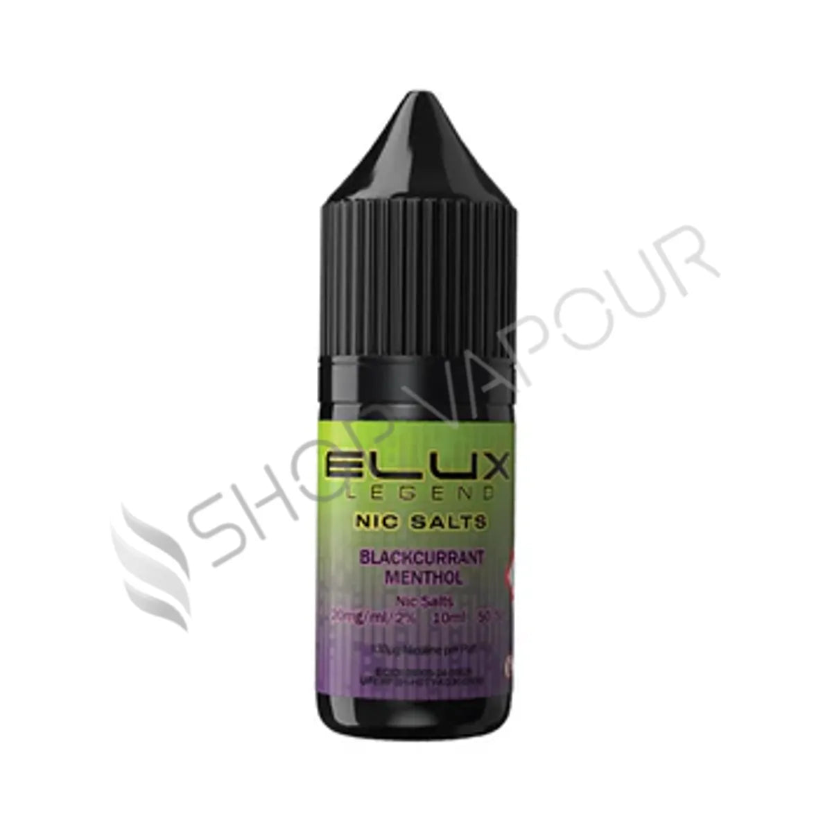 Blackcurrant Menthol Nic Salt E-Liquid by Elux Legend