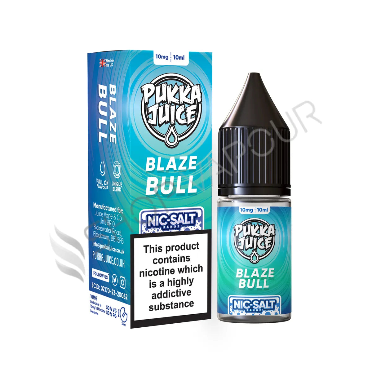 Blaze Bull Nic Salt E-Liquid by Pukka Juice