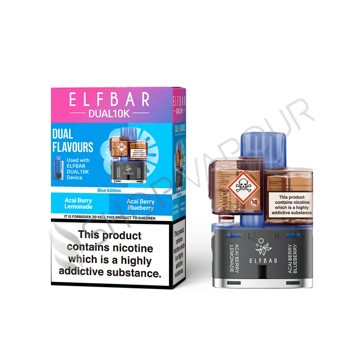 Blue Edition Dual 10K Prefilled Pod & Refill by Elf Bar