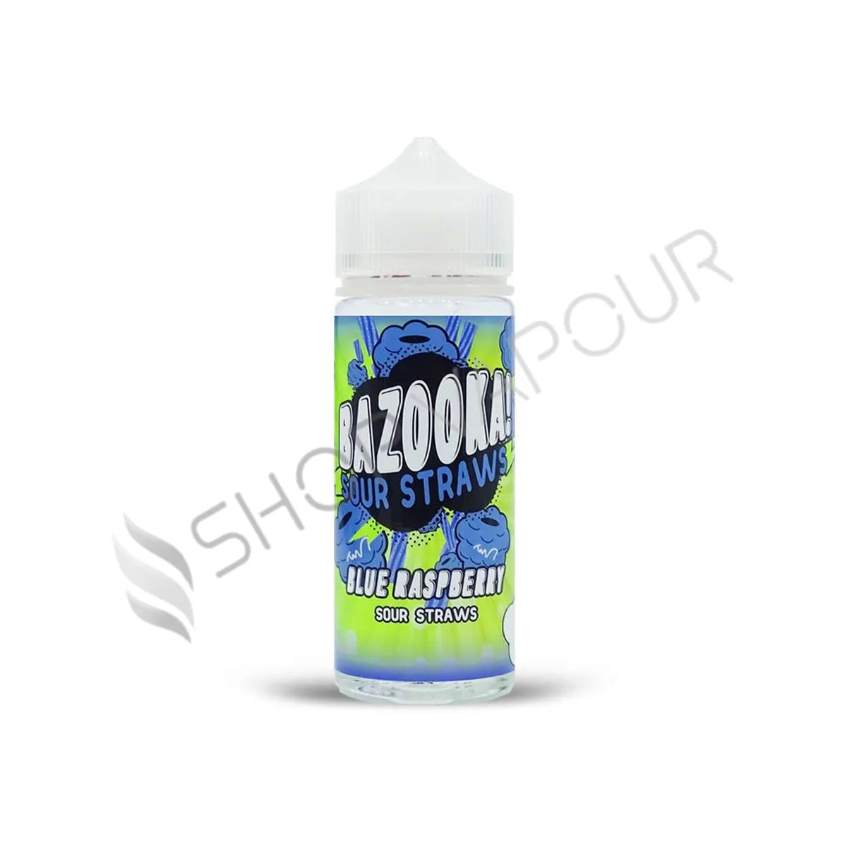 Blue Raspberry 100ml Shortfill E-Liquid by Bazooka Sour Straws