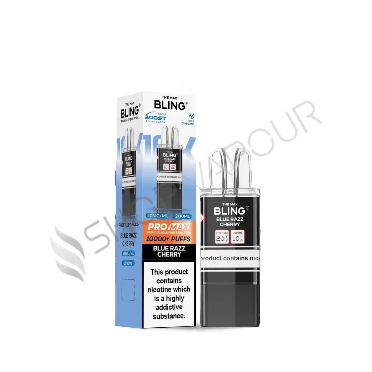 Blue Razz Cherry Max 10K Prefilled Pod & Refill by The Bling