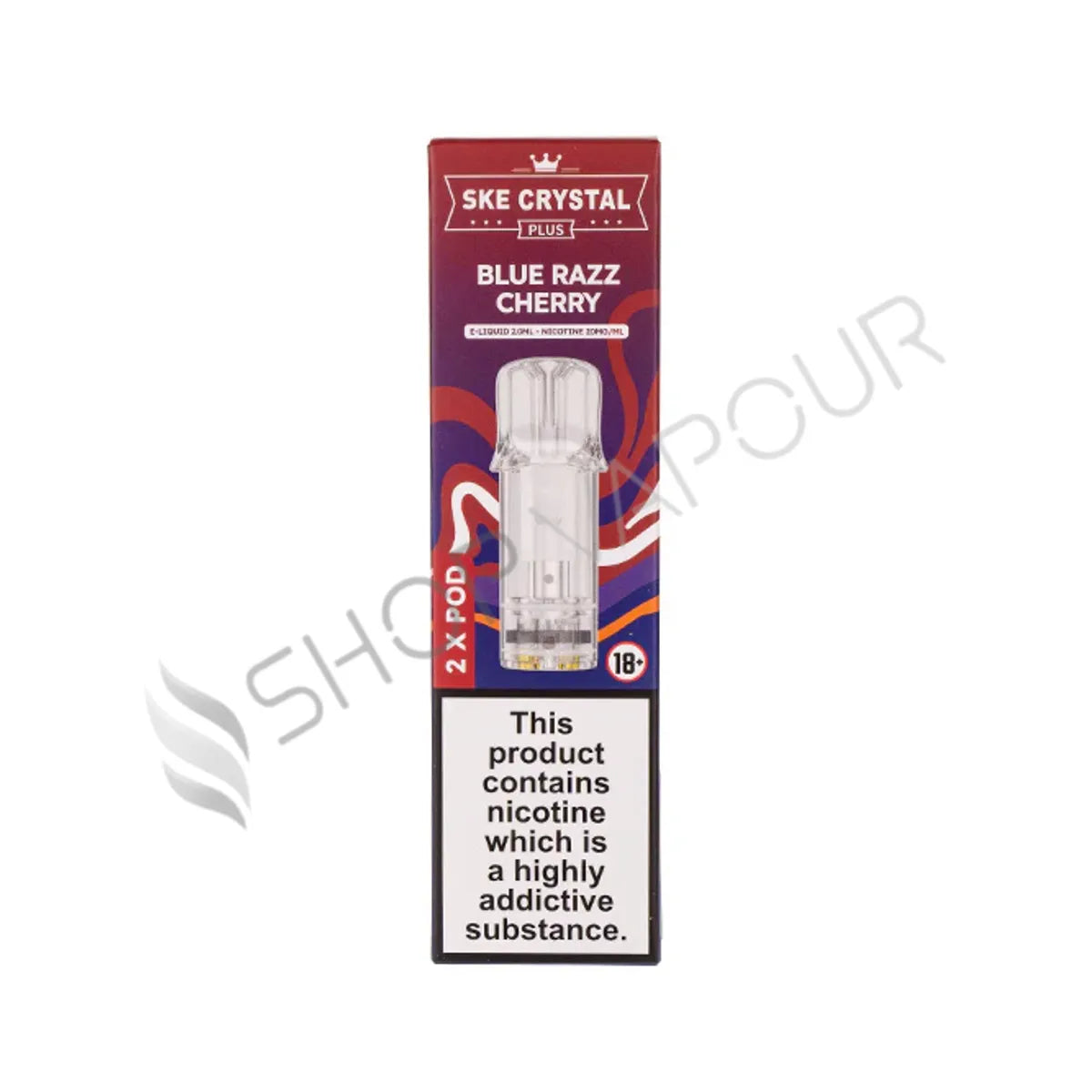 Blue Razz Cherry Crystal Plus Prefilled Pods by SKE