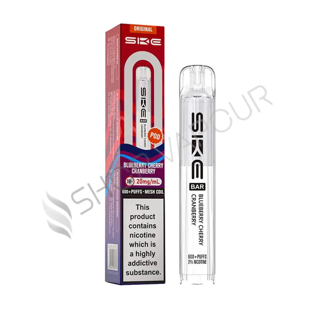 Blueberry Cherry Cranberry Crystal 600 Prefilled Pods by SKE