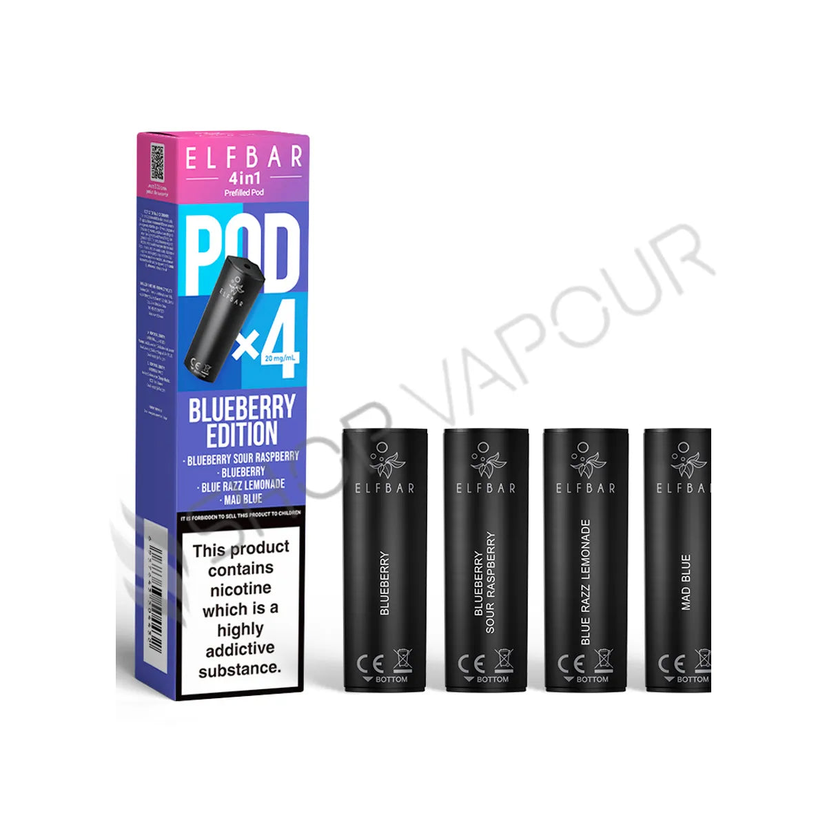 Blueberry Edition 4 in 1 Prefilled Pods by Elf Bar