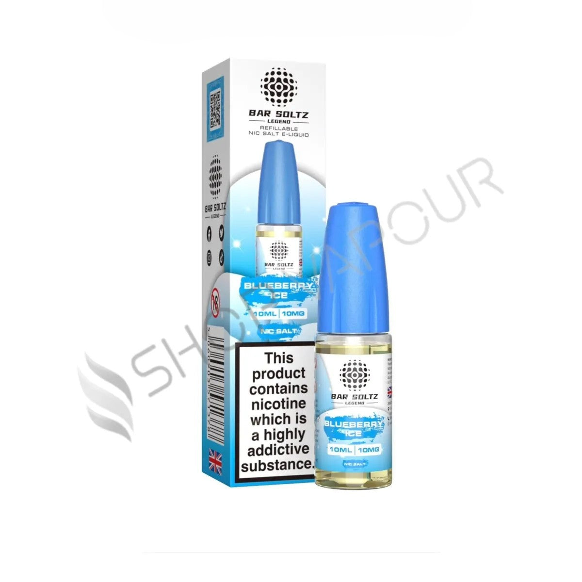 Blueberry Ice Nic Salt E-Liquid by Bar Soltz Legend