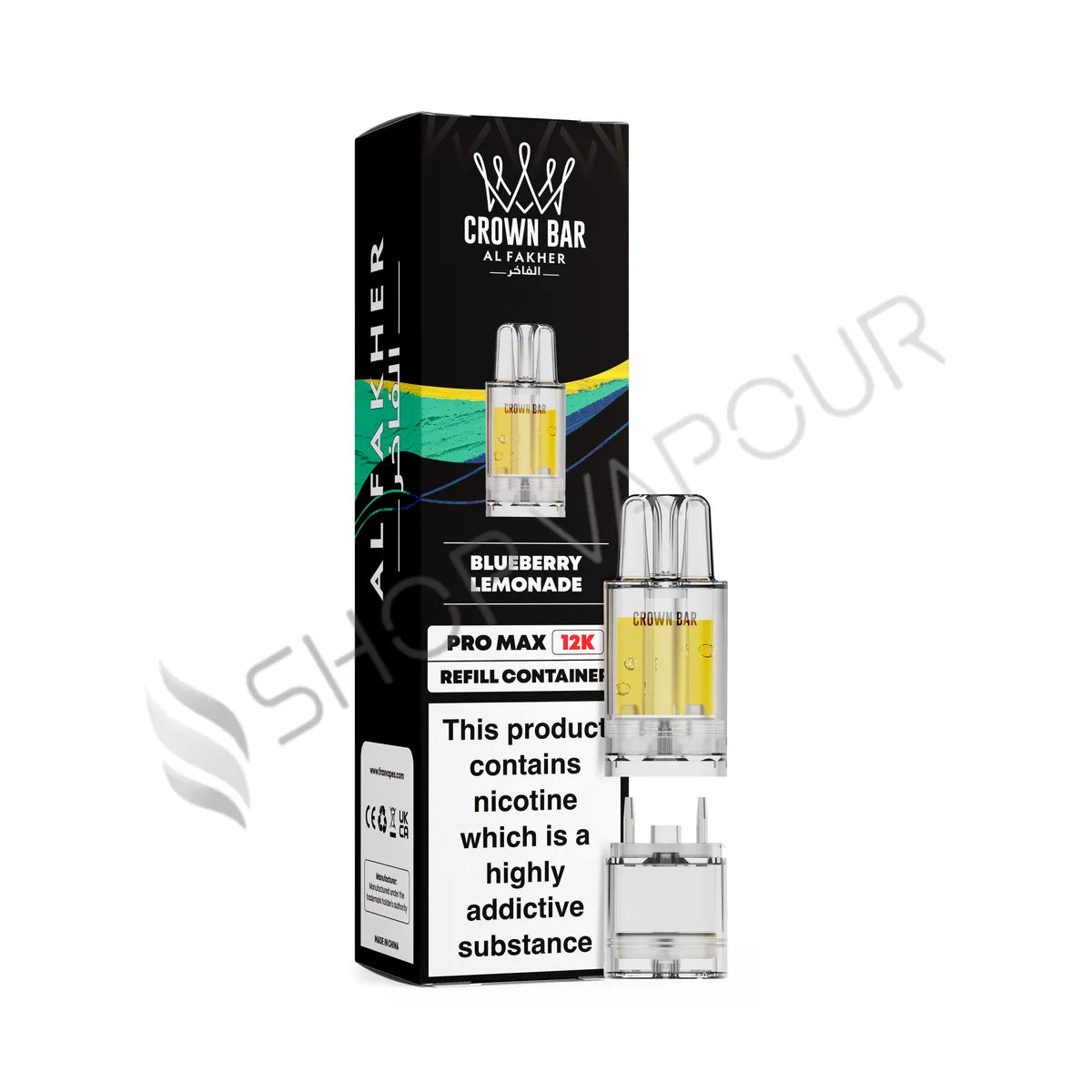 Blueberry Lemonade Crown Bar Pro Max 12K Prefilled Pod & Refill by Al Fakher