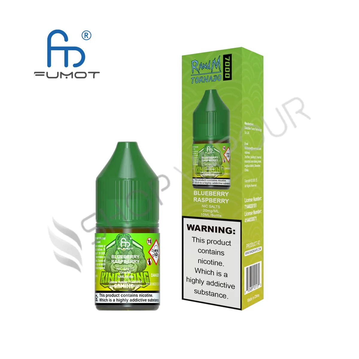 Blueberry Raspberry Nic Salt E-Liquid by RandM 7000