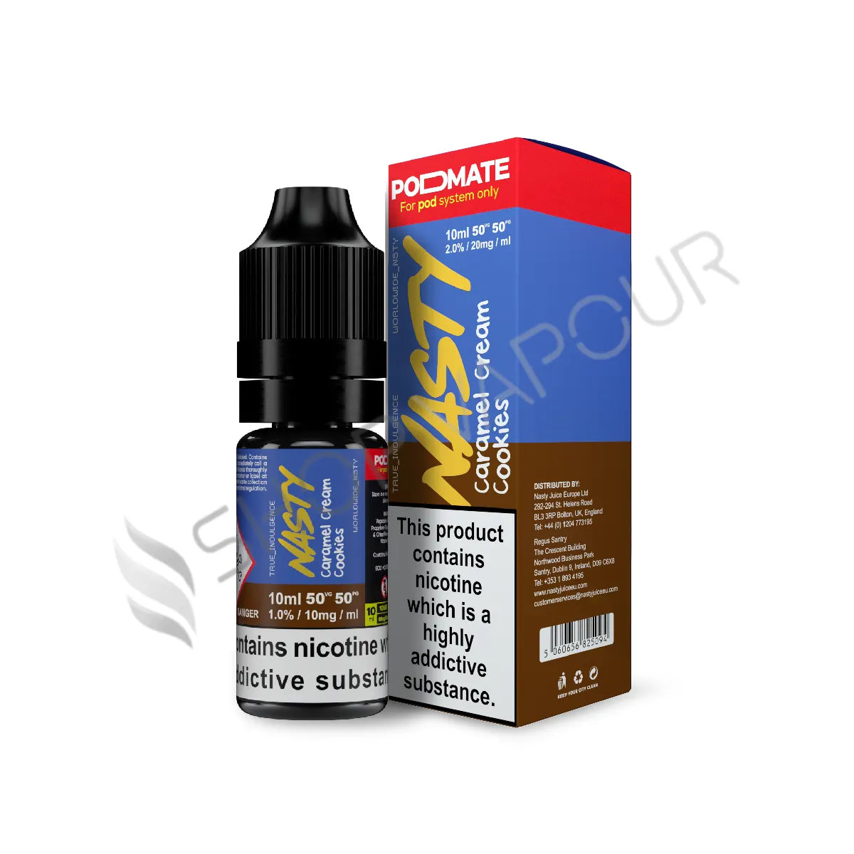 Caramel Cream Cookies Nic Salt E-Liquid by Nasty Juice