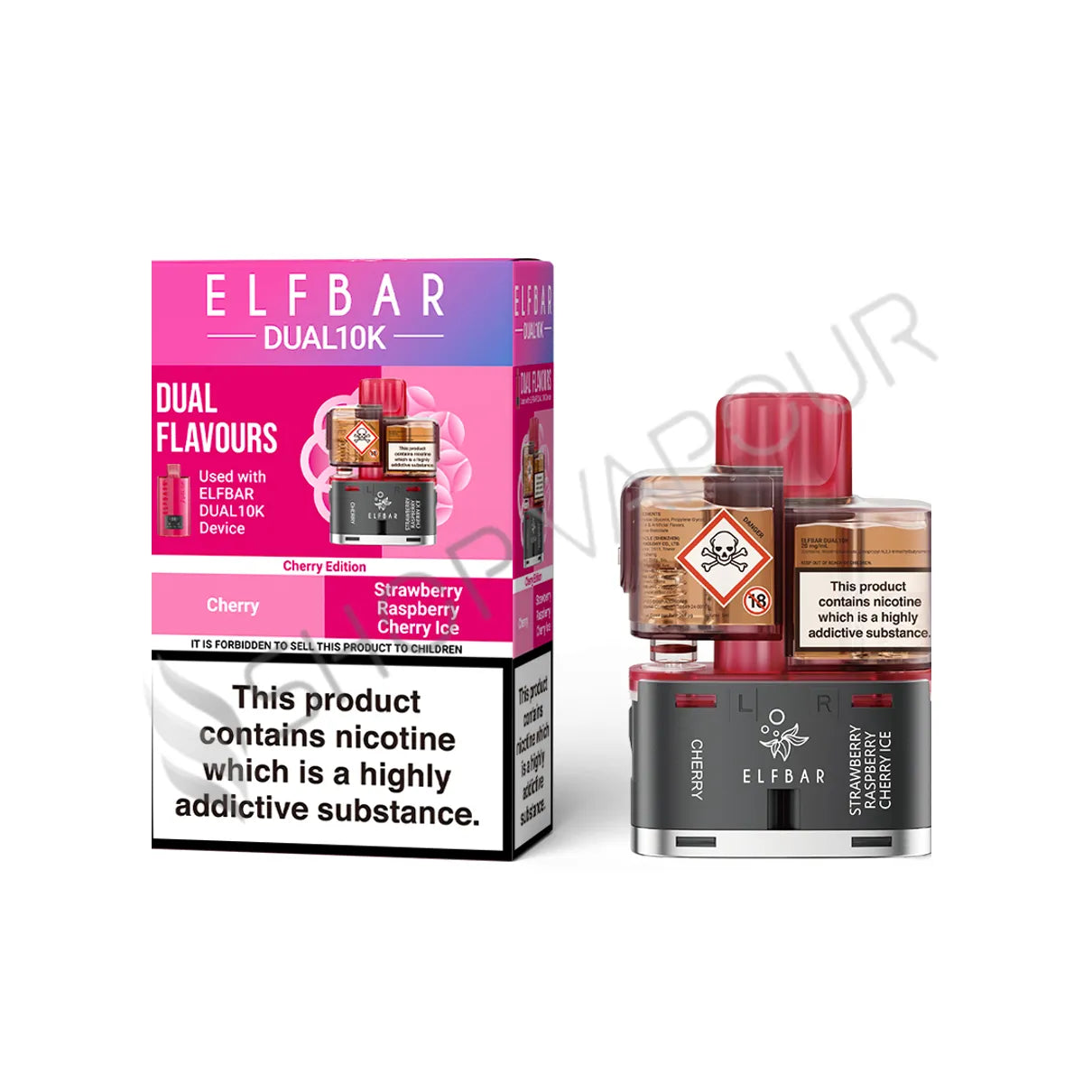 Cherry Edition Dual 10K Prefilled Pod & Refill by Elf Bar