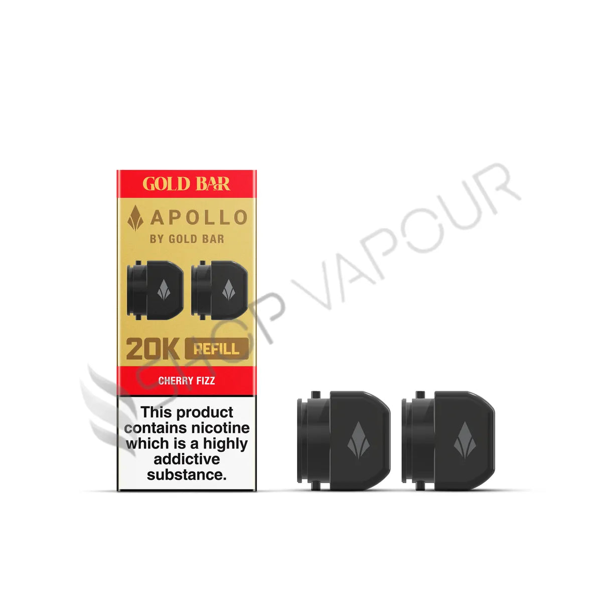 Cherry Fizz Apollo 20K Prefilled Pods by Gold Bar