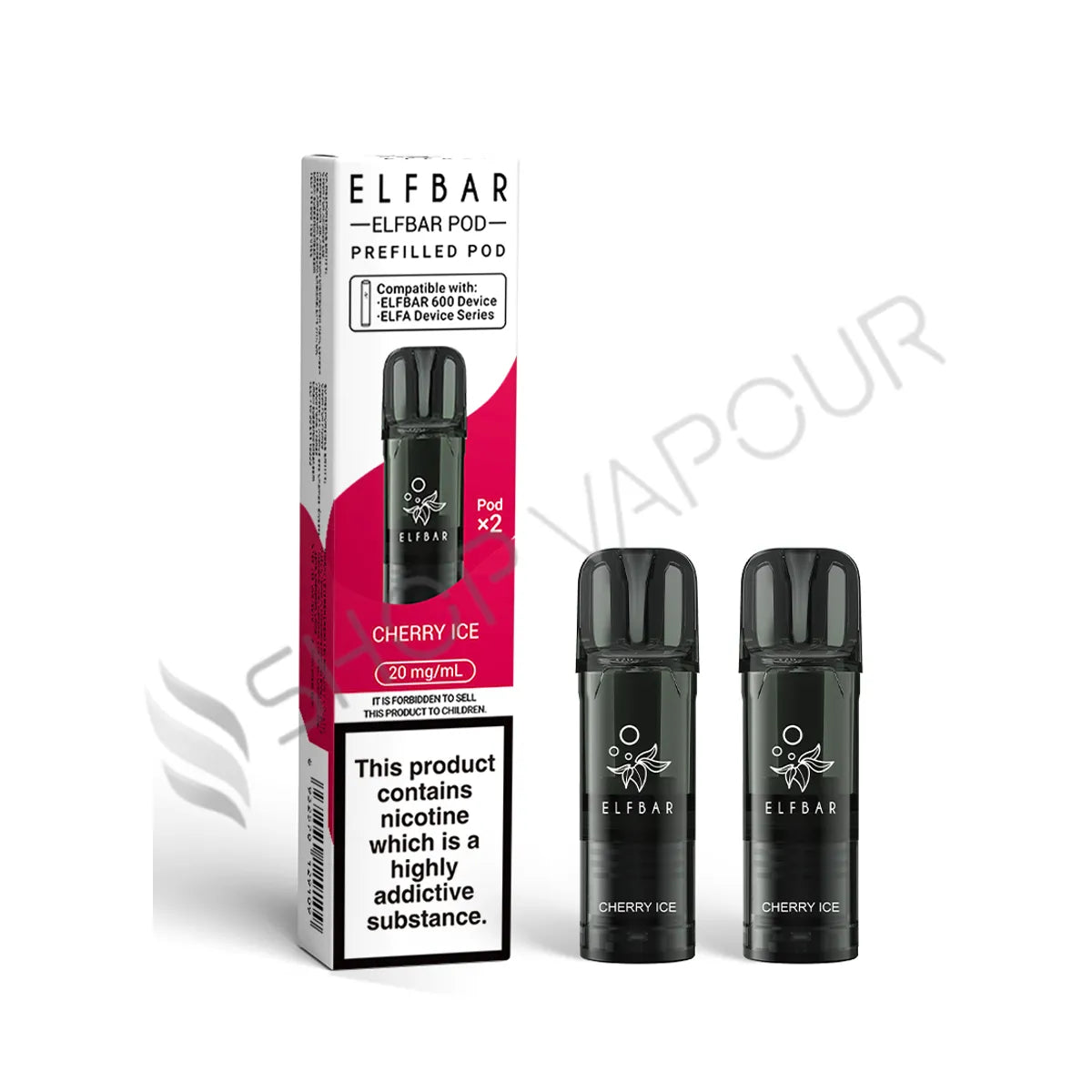Cherry Ice 600 Prefilled Pods by Elf Bar