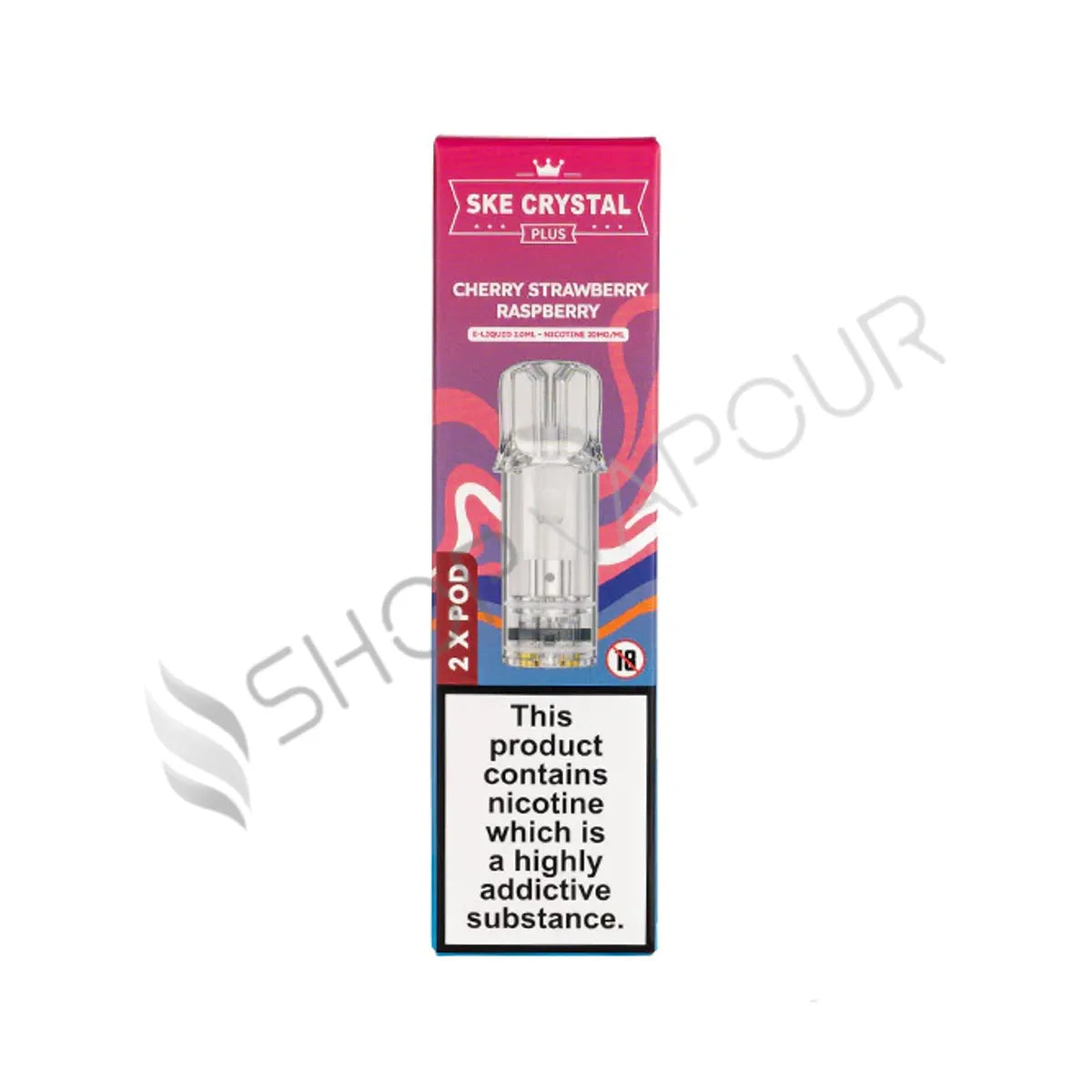 Cherry Strawberry Raspberry Crystal Plus Prefilled Pods by SKE