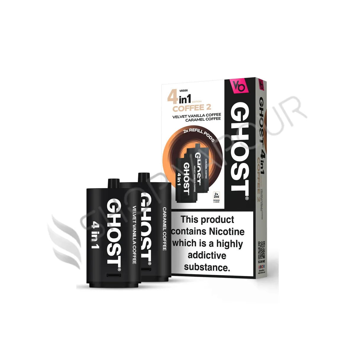 Coffee Edition 2 Ghost 4 in 1 Prefilled Pods by Vapes Bars