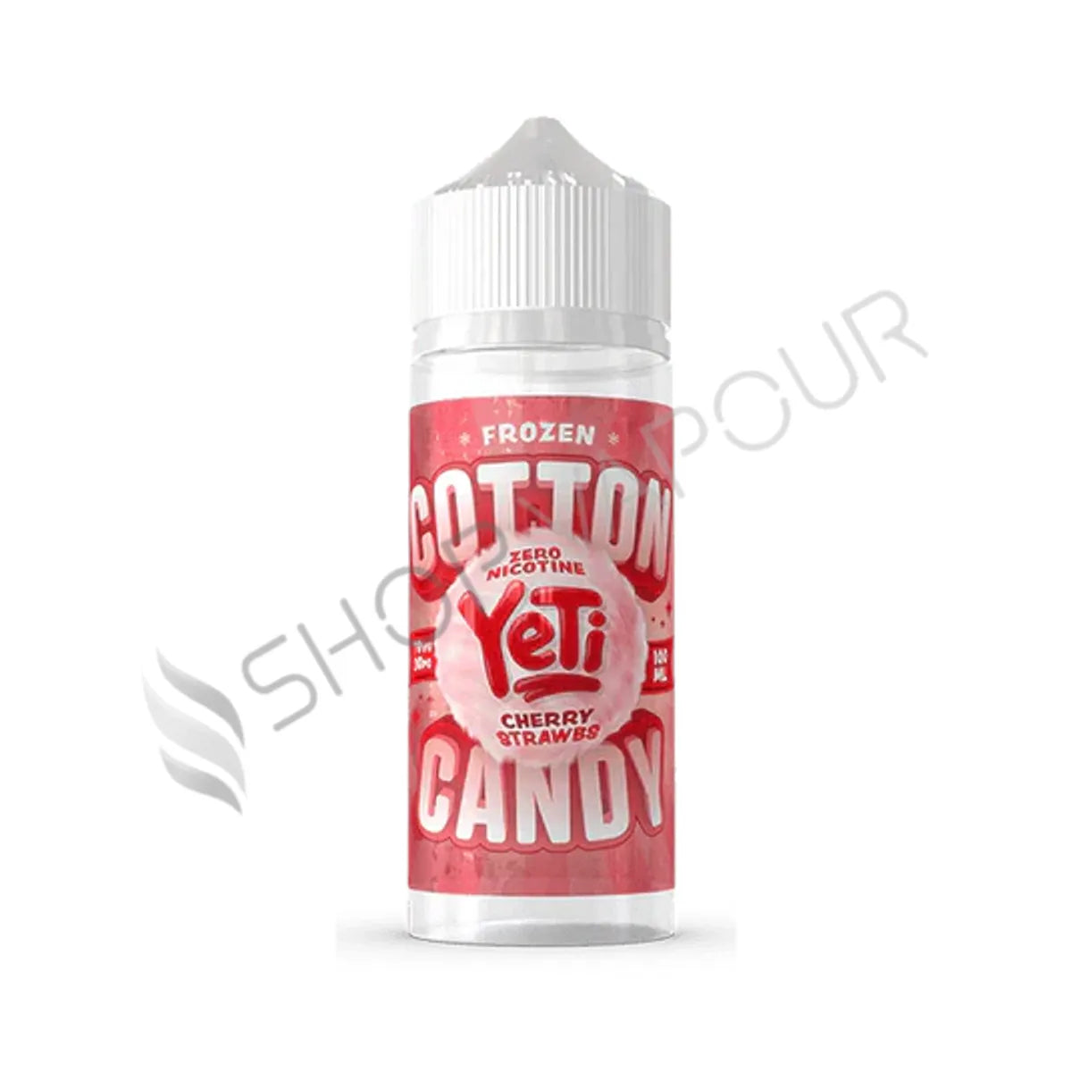 Cotton Candy Cherry Strawbs 100ml Shortfill E-Liquid by Yeti Frozen