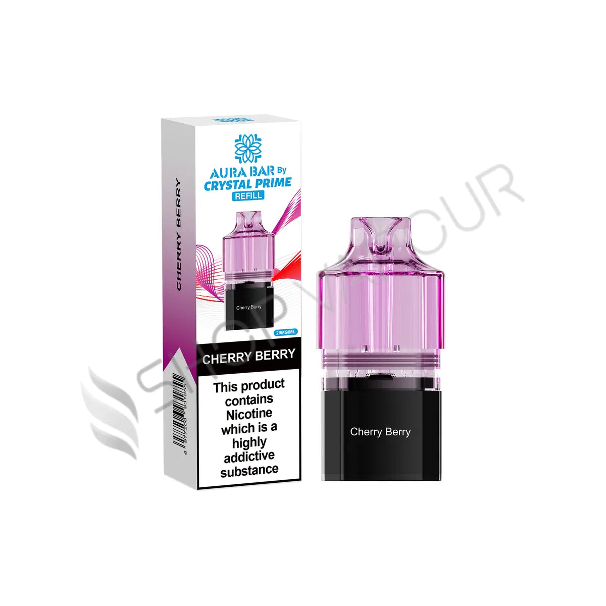 Cherry Berry Aura Bar 10K Prefilled Pod & Refill by Crystal Prime