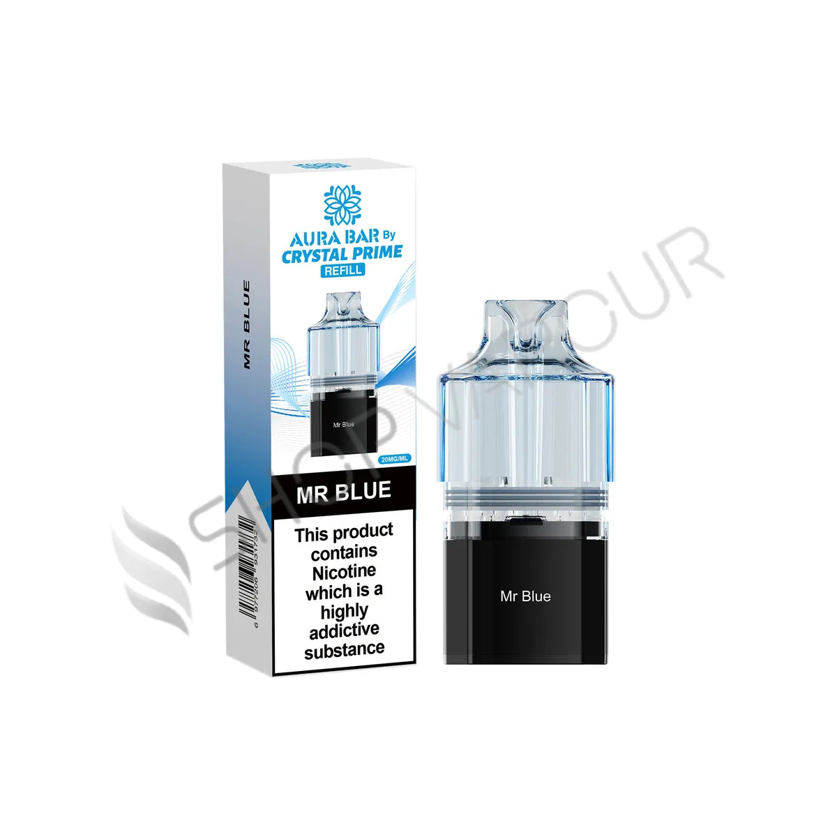 Mr Blue Aura Bar 10K Prefilled Pod & Refill by Crystal Prime