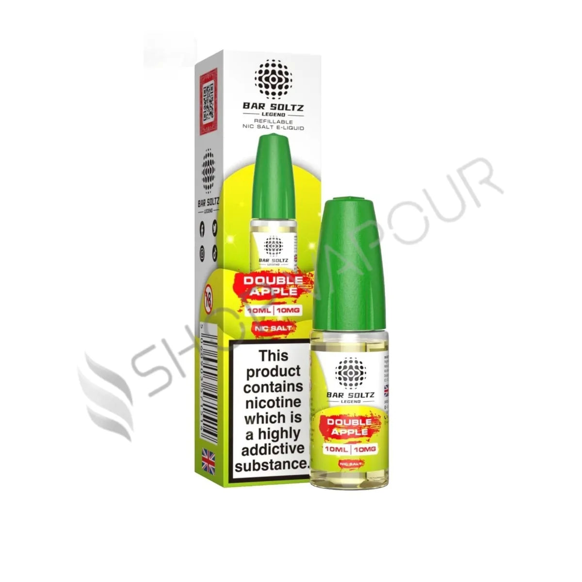 Double Apple Nic Salt E-Liquid by Bar Soltz Legend
