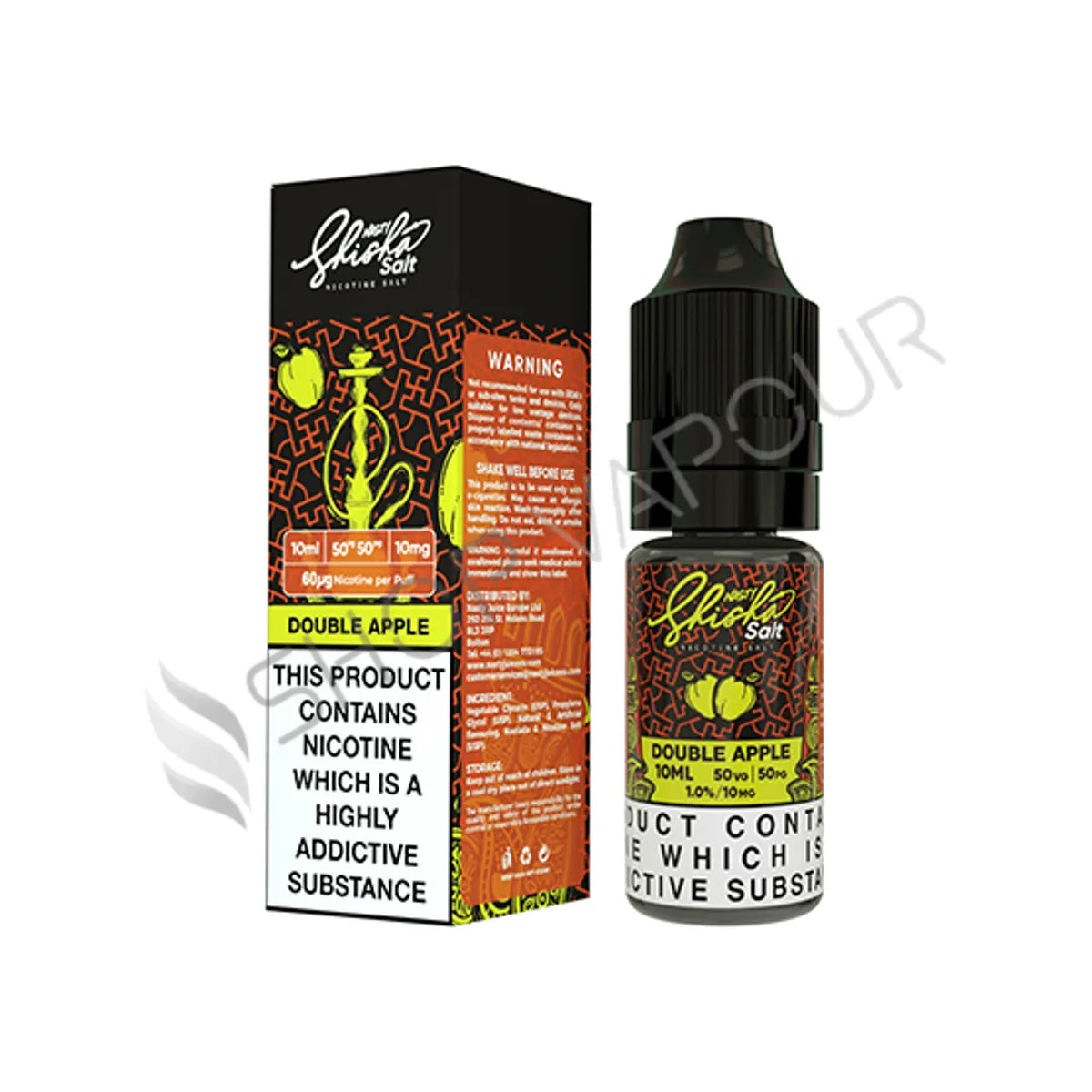 Double Apple Nic Salt E-Liquid by Nasty Shisha Salt