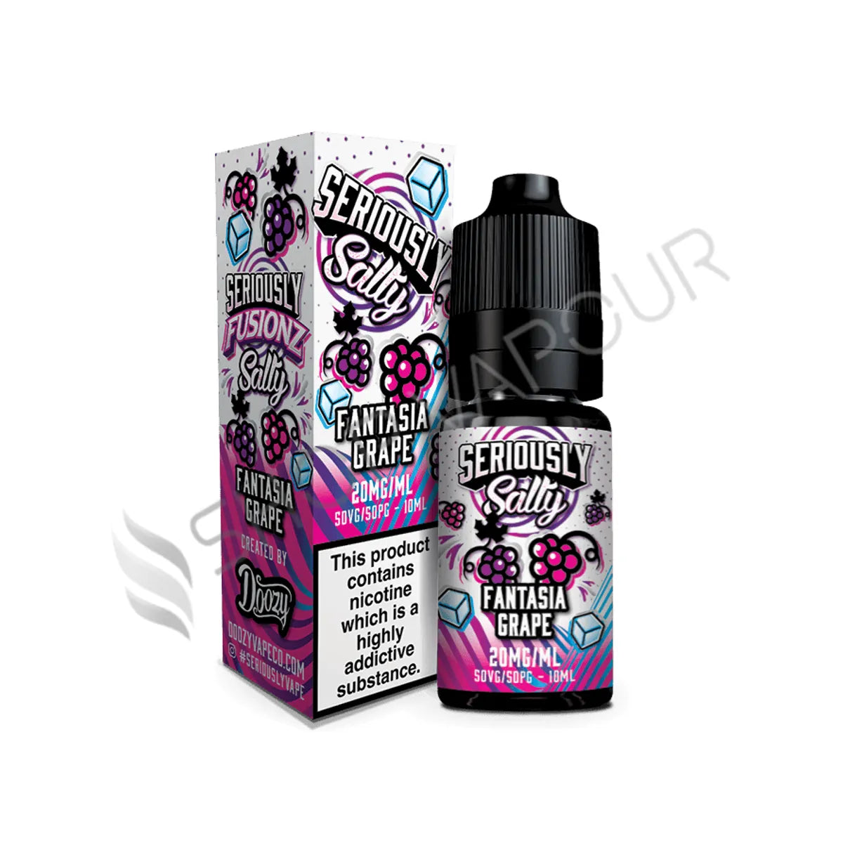 Fantasia Grape Nic Salt E-liquid by Seriously Salty